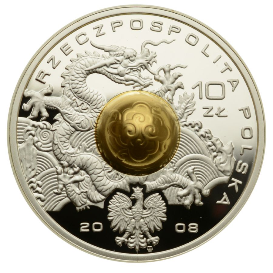 10 złotych - Igrzyska Olimpijskie - Pekin 2008 (kula)
