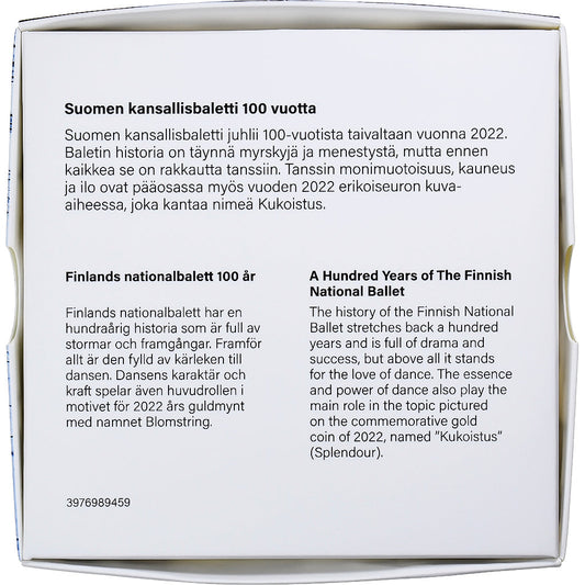 Finlandia, 
  
  2 euro, 
  
  100 Jahre Nationalballett