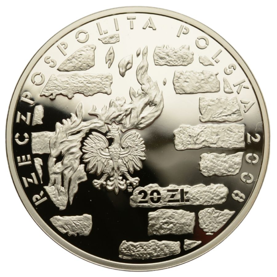 20 złotych - 65. rocznica Powstania w Getcie Warszawskim