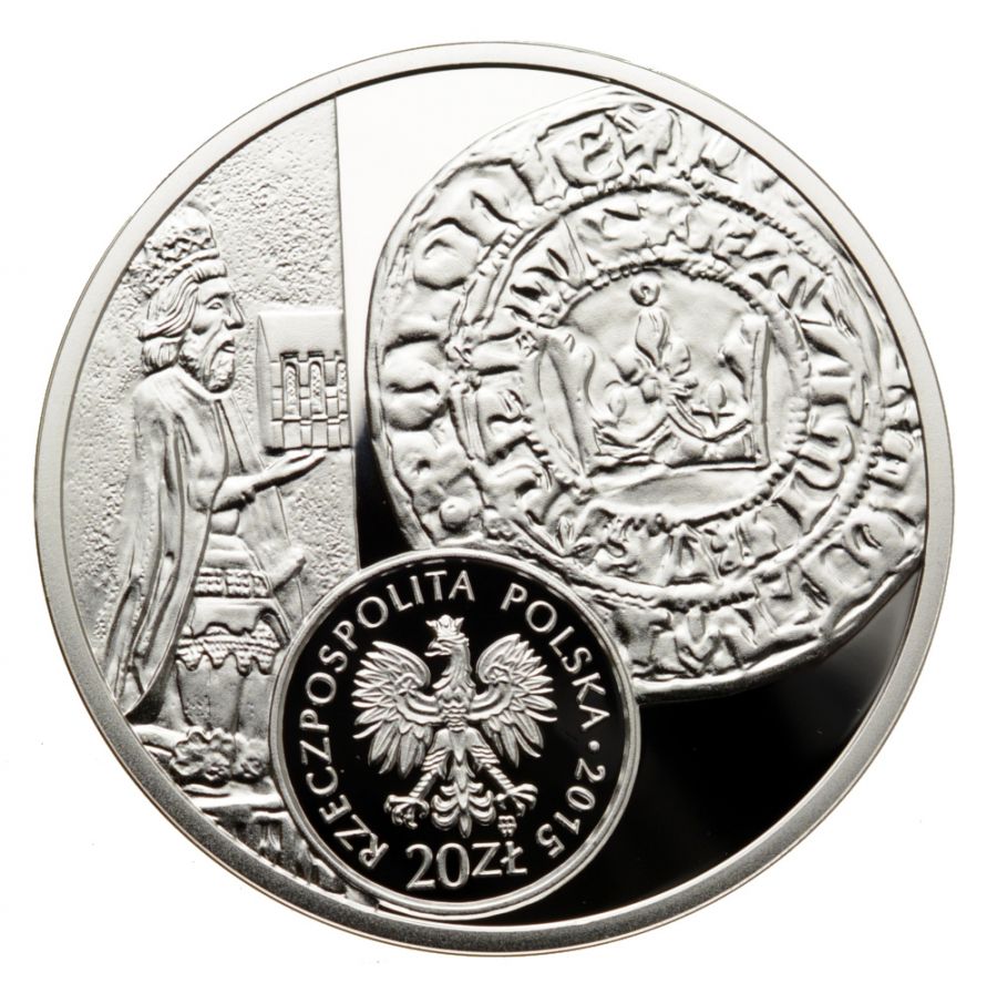 20 złotych - Historia Monety Polskiej - grosz Kazimierza Wielkiego