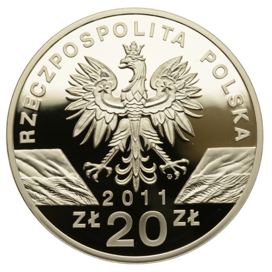 20 złotych - Zwierzęta świata - Borsuk